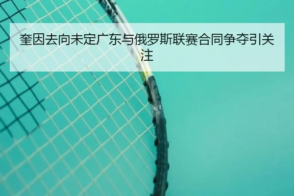 奎因去向未定广东与俄罗斯联赛合同争夺引关注 | mksportsapp